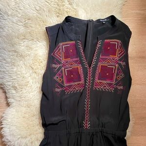 Madewell Embroidered Silk Forway Jumpsuit Size 6